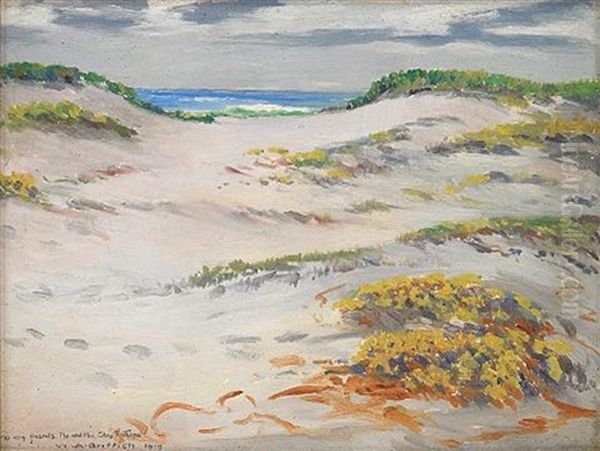 Sand Dunes Along The Sea Oil Painting by William Alexander Griffith