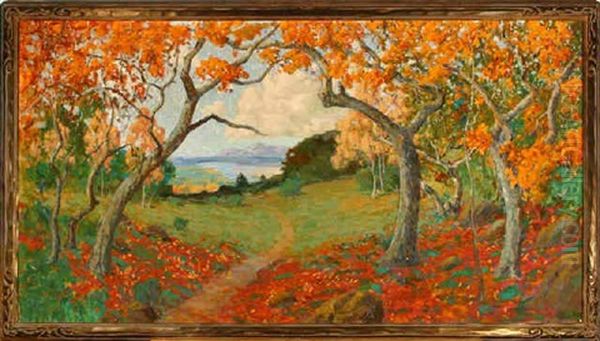 Autumn Landscape Oil Painting by William Alexander Griffith