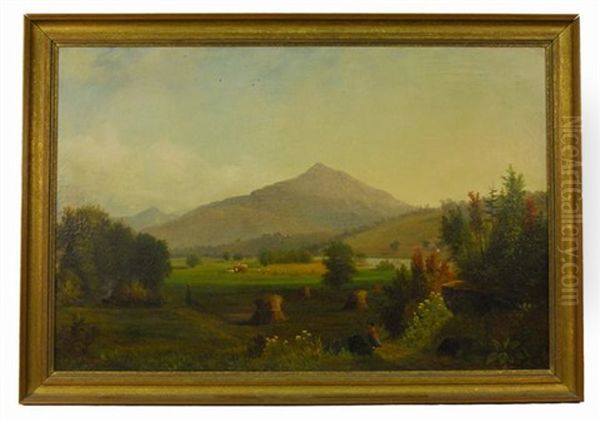 Mount Mansfield From Cambridge, Vermont Oil Painting by Samuel W. Griggs