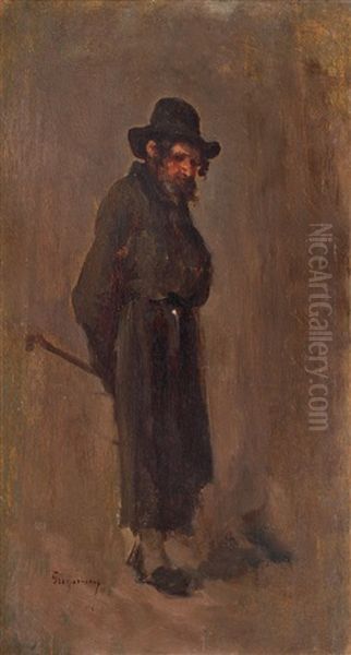 Evreu Din Bacau Oil Painting by Nicolae Grigorescu