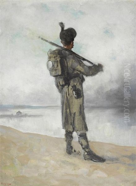 Danube Guard (santinela) Oil Painting by Nicolae Grigorescu