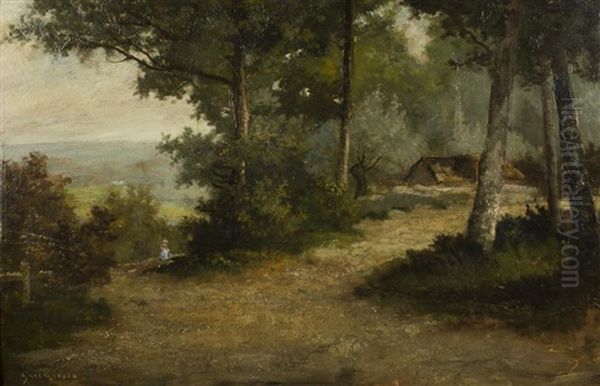 Le Chemin Vers La Chaumiere Dans La Foret Oil Painting by Nicolae Grigorescu