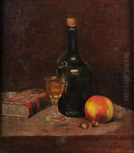 Nature Morte Oil Painting by Franck Antoine Bail