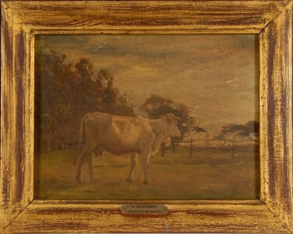 Vache Au Pres Oil Painting by Nicolae Grigorescu