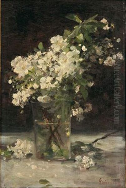 Bouquet De Fleurs Oil Painting by Nicolae Grigorescu