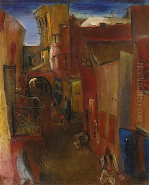 Morocco Oil Painting by Boris Dmitrievich Grigoriev