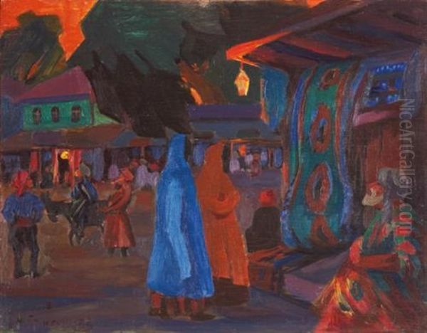 Tashkent At Night by Nicolai Mikhailovich Grigoriev