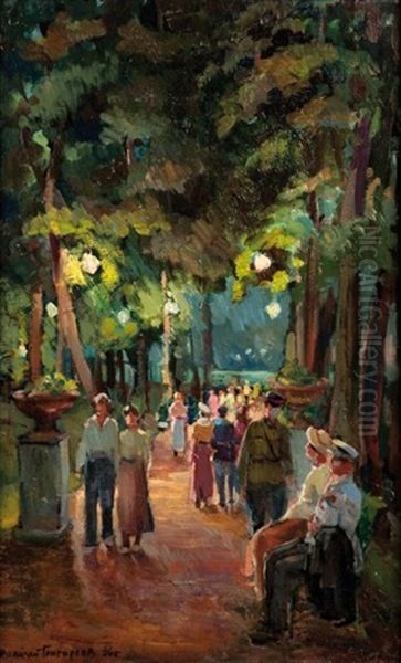 Dans Le Parc Oil Painting by Nicolai Mikhailovich Grigoriev