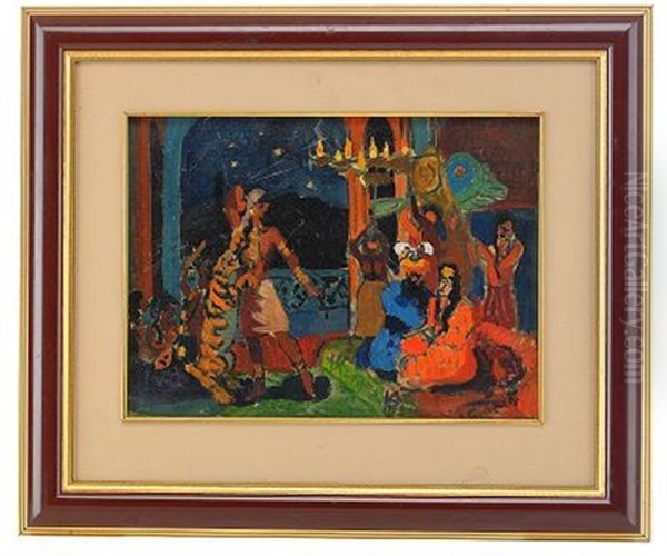 Eastern Fairytale Oil Painting by Nicolai Mikhailovich Grigoriev