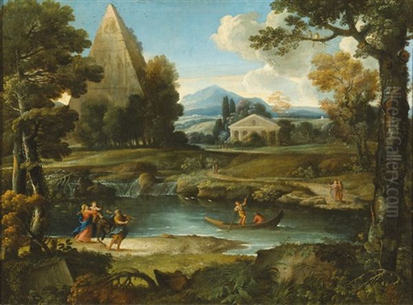 Paysage Oil Painting by Giovanni Francesco Grimaldi