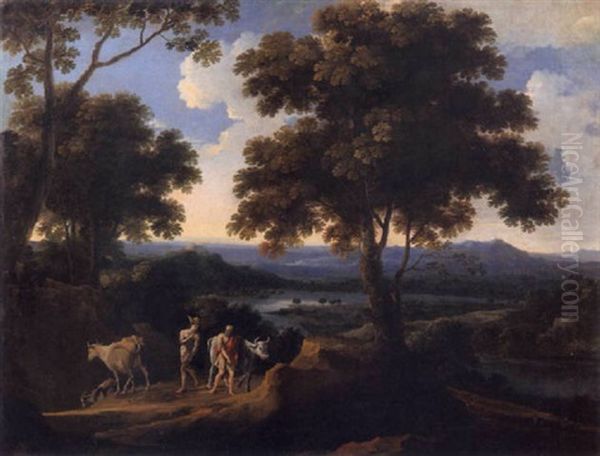 Paesaggio Con Figure by Giovanni Francesco Grimaldi