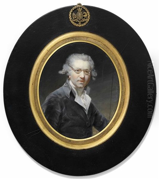 Sir Joshua Reynolds, P.r.a. (1723-1792) Oil Painting by William Grimaldi