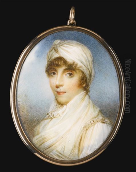 Portrait Of Elizabeth, Viscountess Galway (d. 1801) Oil Painting by William Grimaldi