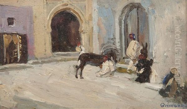 Repos Devant Une Porte Dans La Medina by Guido Grimani