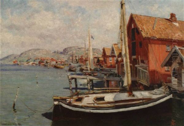 Fra Fjallbacka Oil Painting by Johannes Martin Grimelund