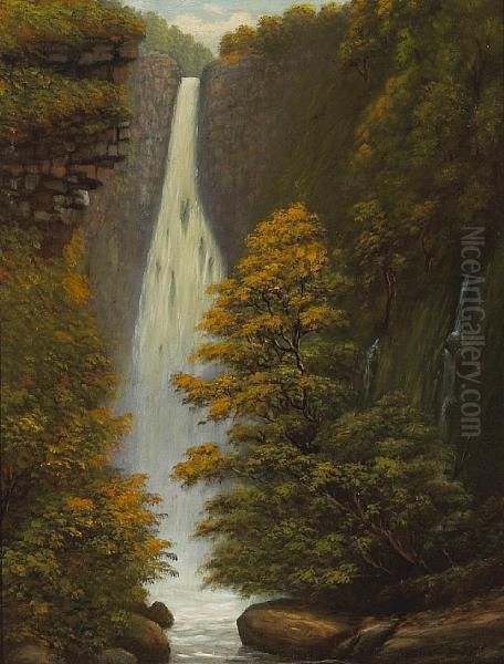 Falls Of Hanapepe, Kauai Oil Painting by Edward Bailey