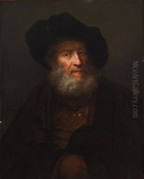 Portrait Of A Rabbi by Alexis Grimou