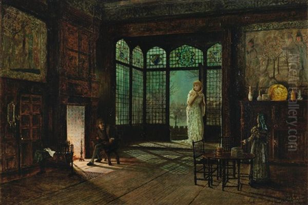 Jane Shore Oil Painting by John Atkinson Grimshaw