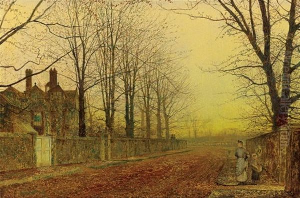 Autumn Glory Oil Painting by John Atkinson Grimshaw