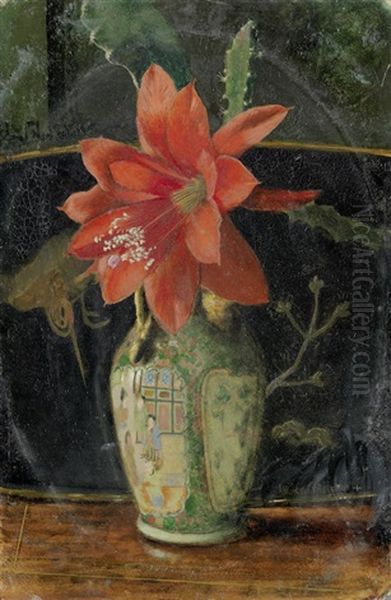 Still Life With A Canton Vase Oil Painting by John Atkinson Grimshaw