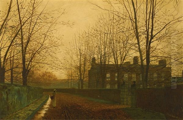 The Last Gleam Oil Painting by John Atkinson Grimshaw