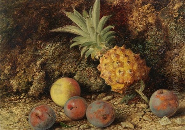 Still Life Of Fruit Oil Painting by John Atkinson Grimshaw