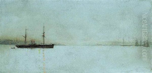 Starboard Light Oil Painting by John Atkinson Grimshaw