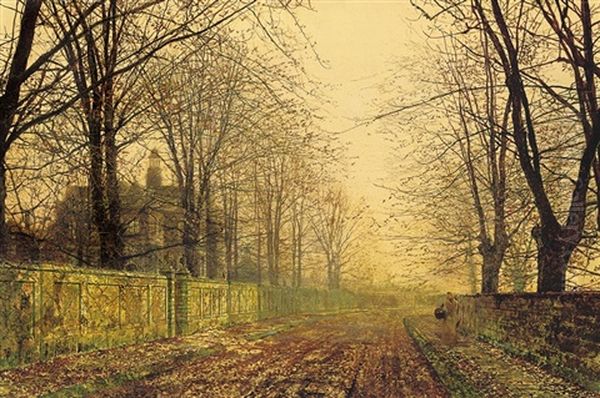 The Sere And Yellow Leaf Oil Painting by John Atkinson Grimshaw