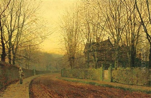 The Last Gleam Oil Painting by John Atkinson Grimshaw