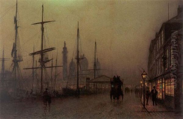 Hull Oil Painting by John Atkinson Grimshaw