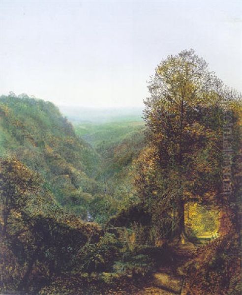 Bolton Woods Oil Painting by John Atkinson Grimshaw