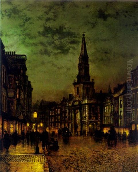 Blackman Street, Borough, London Oil Painting by John Atkinson Grimshaw