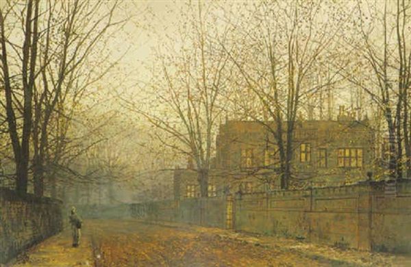 Waning Glory Oil Painting by John Atkinson Grimshaw