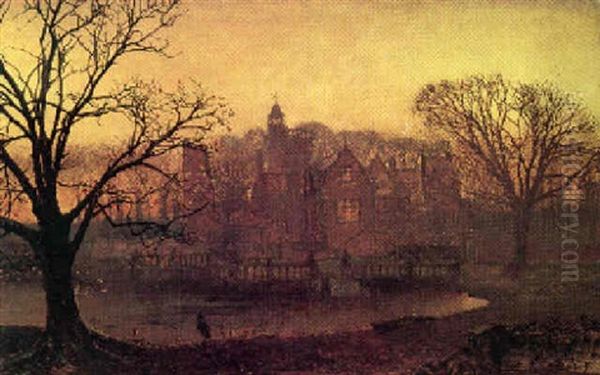 The Deserted Country Estate Oil Painting by John Atkinson Grimshaw