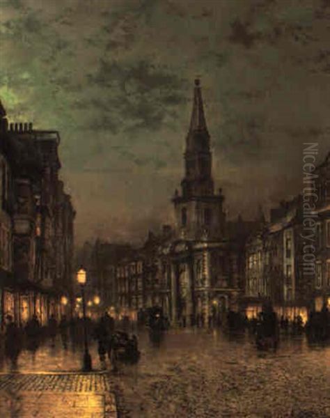 Blackman Street, Borough, London Oil Painting by John Atkinson Grimshaw