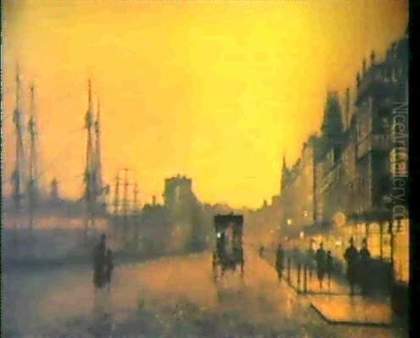 Gourock Oil Painting by John Atkinson Grimshaw