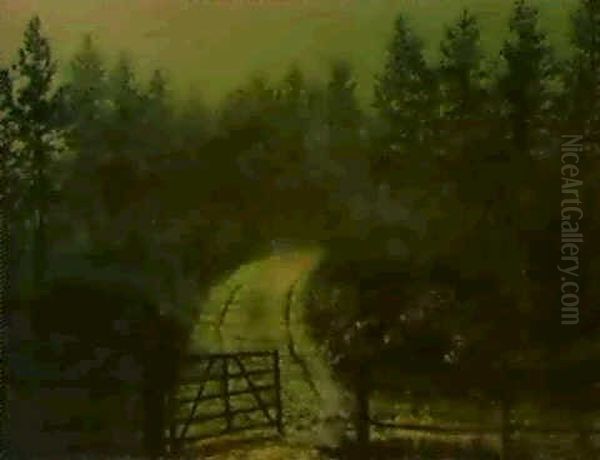 The Trysting Gate Oil Painting by John Atkinson Grimshaw