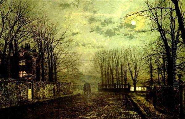 The Goddess Of The Night Oil Painting by John Atkinson Grimshaw