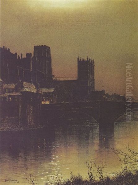 Durham Oil Painting by Louis H. Grimshaw