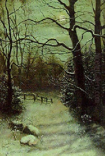 Middleton Wood, Leeds Oil Painting by Wilfried Atkinson Grimshaw