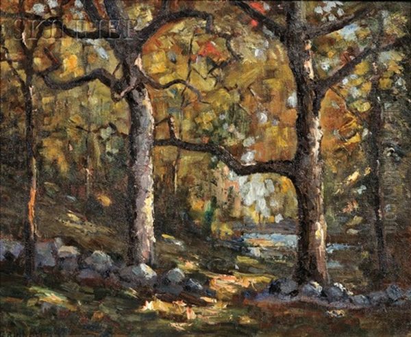 Autumn Tapestry Oil Painting by George Victor Grinnell