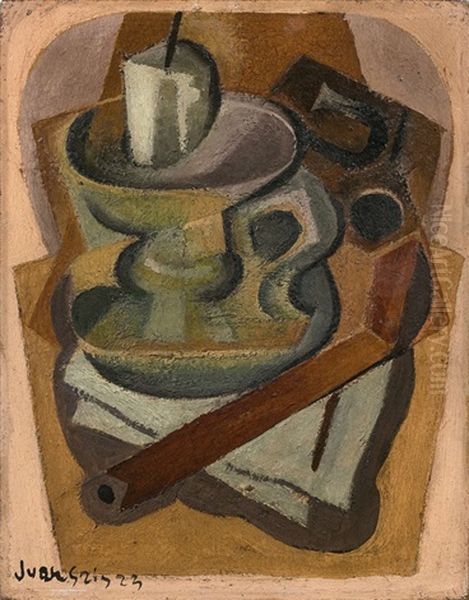 Le Bougeoir Oil Painting by Juan Gris