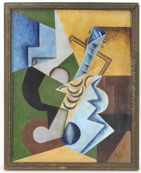 Abstract Oil Painting by Juan Gris