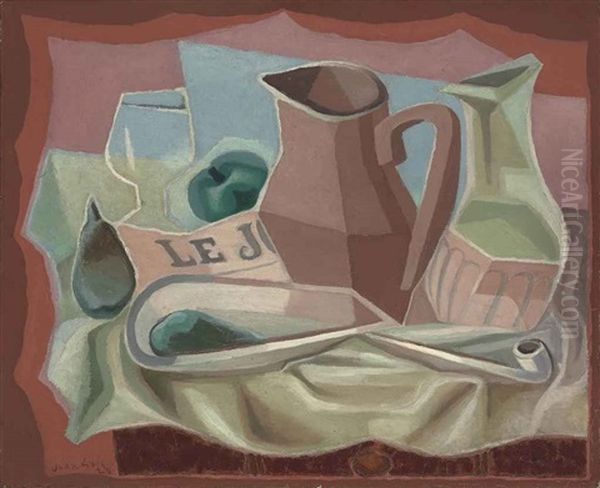 Broc Et Carafe Oil Painting by Juan Gris