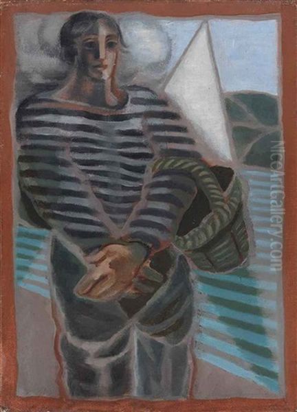 Le Pecheur Oil Painting by Juan Gris