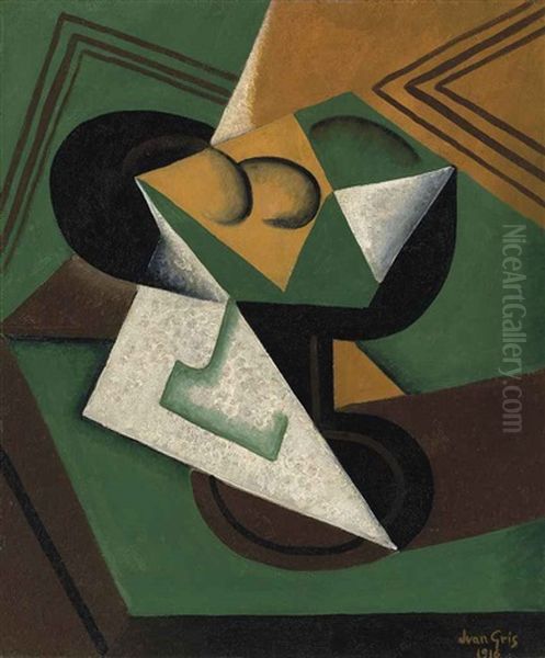 Le Compotier Oil Painting by Juan Gris