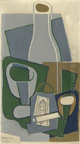 Pipe Et Paquet De Tabac Oil Painting by Juan Gris