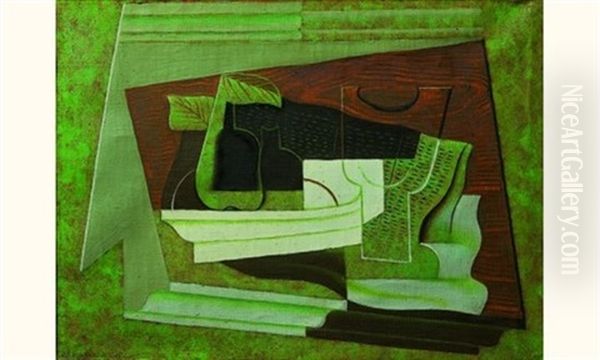 Fruits Oil Painting by Juan Gris