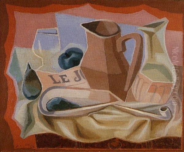 Broc Et Carafe Oil Painting by Juan Gris