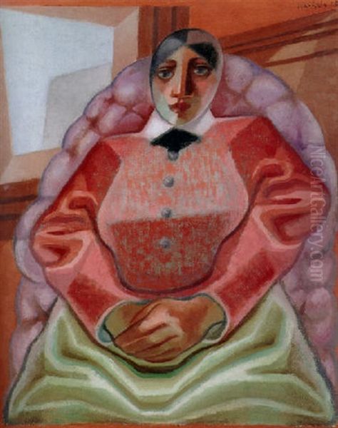 Femme Dans Un Fauteuil Oil Painting by Juan Gris